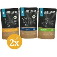 Liebesgut Tiernahrung Liebesgut Tiernahrung Probierpaket Katze Junior 6 x 100 g – Produktbild 1 von 1