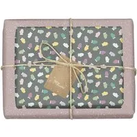 dabelino dabelino Geschenkpapier Set: Weihnachten "Handschuhe/ Pünktchen lila, schwarz-bunt" – Produktbild 1 von 1