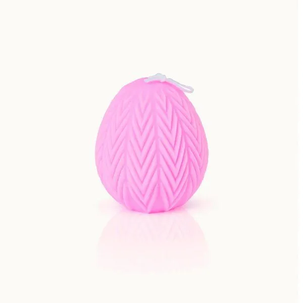 by Vivi. by Vivi. Osterei Kerze, Pink, – Produktbild 1 von 1