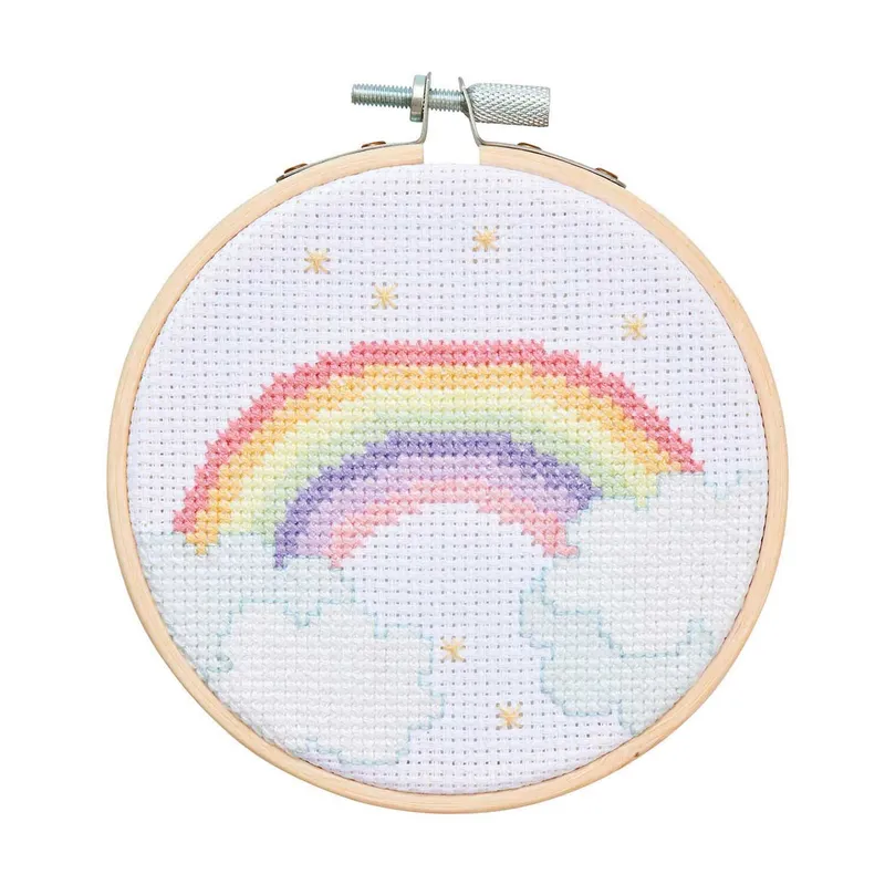 Rico Design Rico Design Stickpackung Mini Kit Regenbogen Bild Ø10 cm – Produktbild 1 von 1