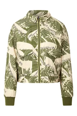 KOMODO KOMODO Damen vegan Bomber Vivi Druck Wellengrün – Produktbild 1 von 1