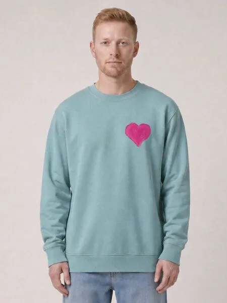 watapparel watapparel Sweatshirt Unisex Pink Heart, Pink, – Produktbild 2 von 2
