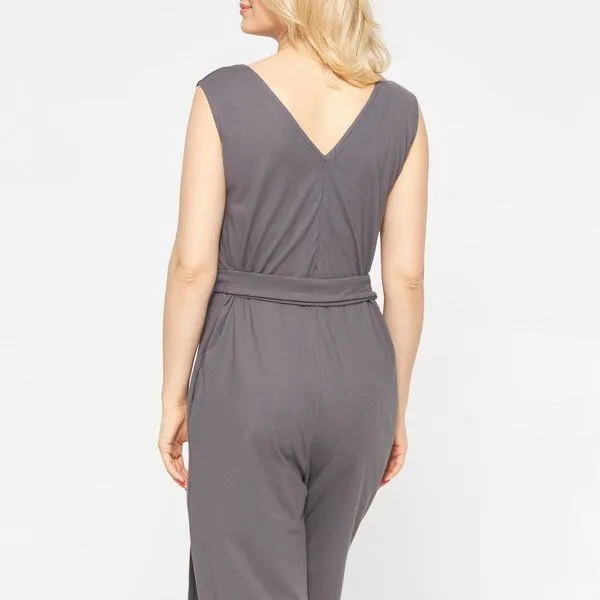 WiDDA berlin WiDDA berlin grauer Overall JENIBAS aus Bio-Baumwoll Jersey – Produktbild 3 von 4