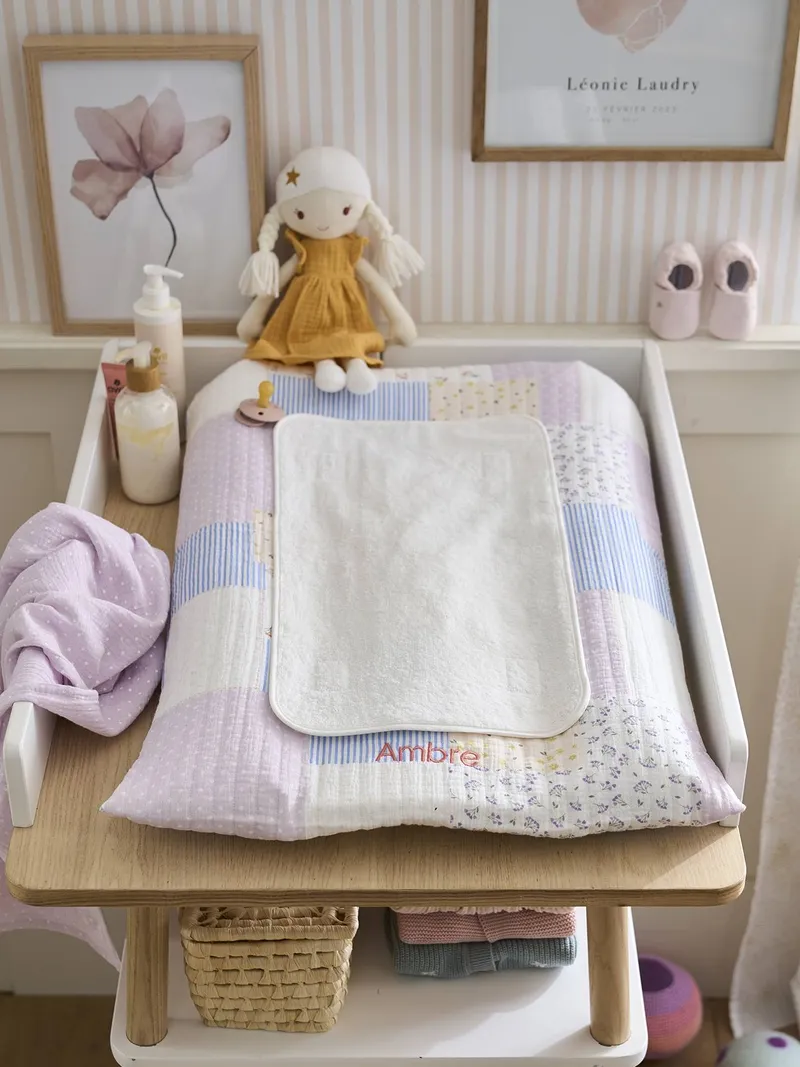 Vertbaudet Baby Wickelauflage-Set SOMMERHAUS, Mehrfarbig, – Produktbild 4 von 4
