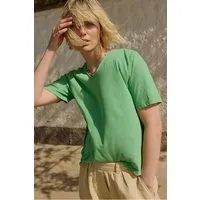 Tranquillo Jerseyshirt Liiz aus Leinen - peppermint green / S – Produktbild 1 von 2