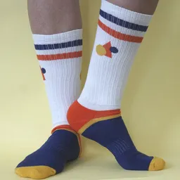 Fräulein Prusselise Fräulein Prusselise Sportsocke Rakete Tennissocke bunt und cool für Damen Herren und Kinder, bunt gemustert – Produktbild 1 von 1