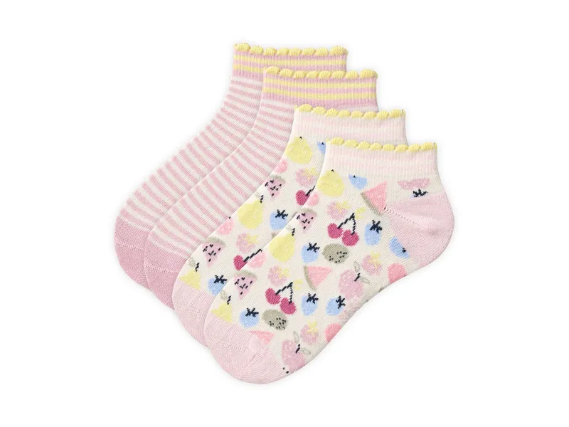 People Wear Organic People Wear Organic 2-er Pack Sneakersocken bunt mix Gr. 31-33, Rosa, – Produktbild 1 von 2