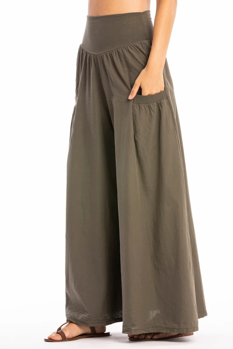 RAVENS VIEW IBIZA RAVENS VIEW IBIZA Damen vegan Hose Funky Skirt Bisonbraun, Braun, – Produktbild 2 von 2