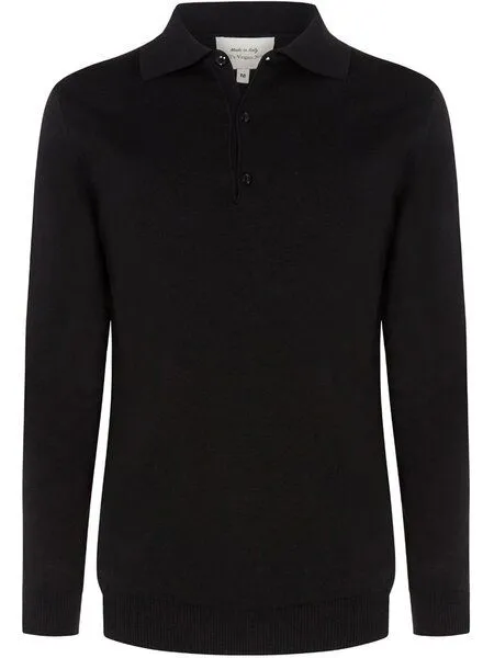 Will's Vegan Shop Will's Vegan Shop Recyceltes langärmeliges Polo – Produktbild 1 von 1