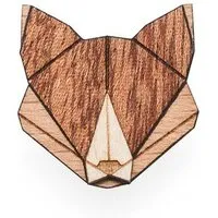 BeWooden BeWooden Brosche aus Holz - Fuchs | Mode Schmuck – Produktbild 1 von 1