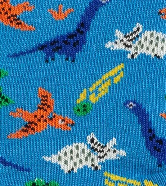 DillySocks DillySocks Kindersocken Lil Dinosaurs Superstars aus Biobaumwoll-Mix, Blau, – Produktbild 2 von 3