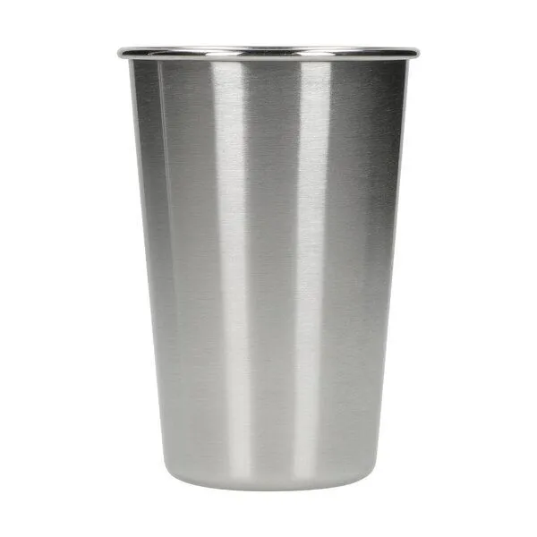 elasto elasto Edelstahl Becher 500 ml 'Metallo', Grau, – Produktbild 2 von 4