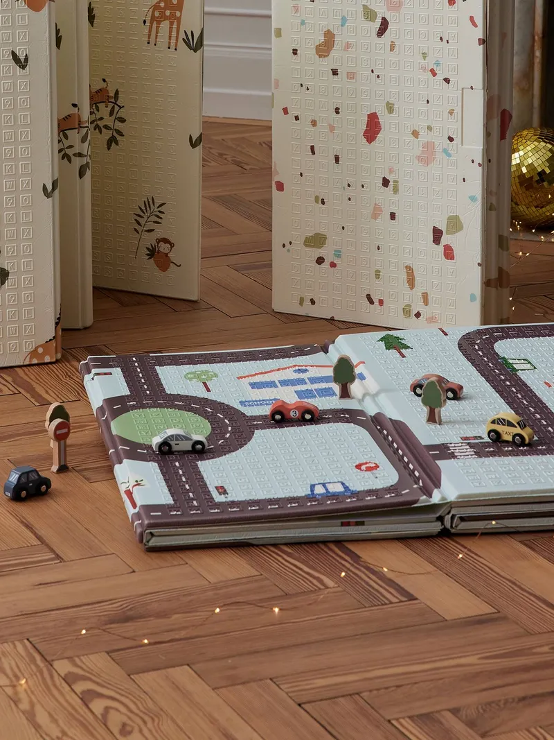 Vertbaudet 5er-Set Kinder Spielzeugautos mit Zubehör, Mehrfarbig, – Produktbild 2 von 3