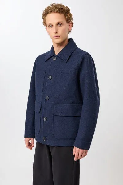 LangerChen LangerChen Field Jacket aus Techno Felt, Steel blue (blau), – Produktbild 1 von 4