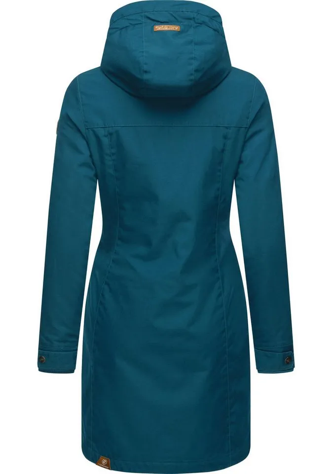 ragwear ragwear Wintermantel Jannisa stylischer Damen Winterparka mit Kapuze, Grün, – Produktbild 4 von 4