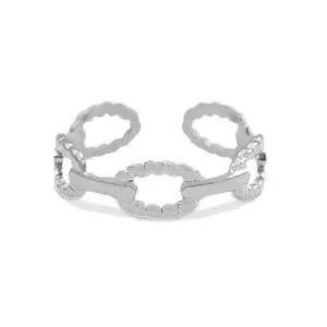ELEKTROPULLI Größenverstellbarer Ring Ø17mm von Elektropulli, Silber, – Produktbild 7 von 8