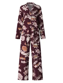 CALIDA CALIDA Pyjama Autumn Dreams Damen (2 tlg) seidig weich mit Reverskragen – Produktbild 1 von 1