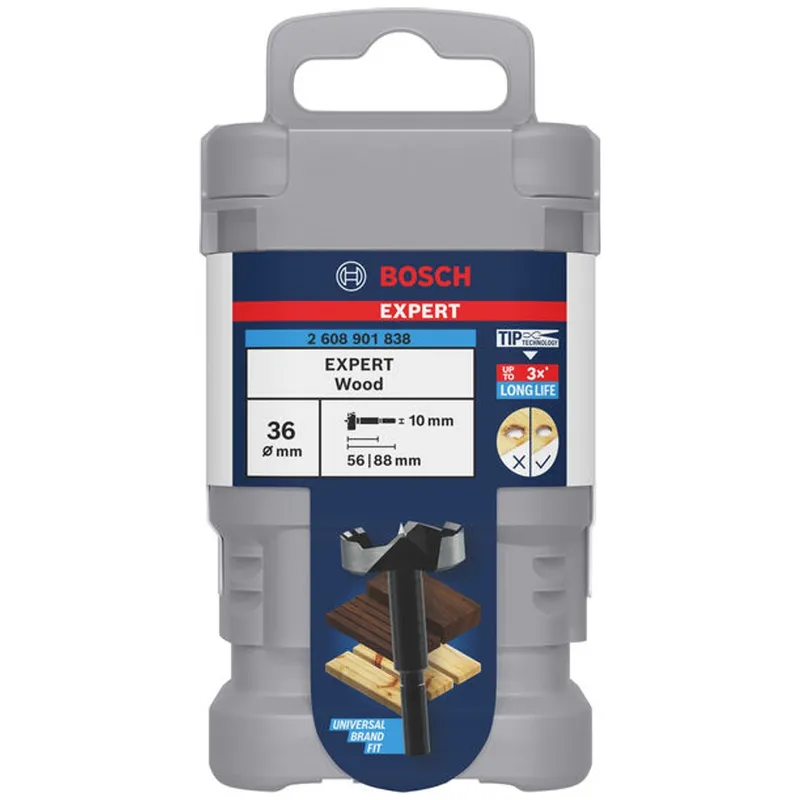 Bosch Professional Bosch Professional Bosch EXPERT Forstnerbohrer Wood, 36 mm, D10 mm – Produktbild 1 von 1