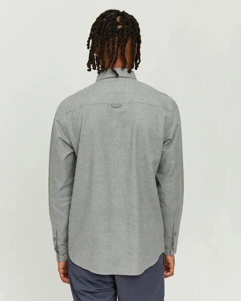 Mazine Mazine Hemd - Simo Shirt - aus Bio-Baumwolle, Grey melange (grau), – Produktbild 3 von 3