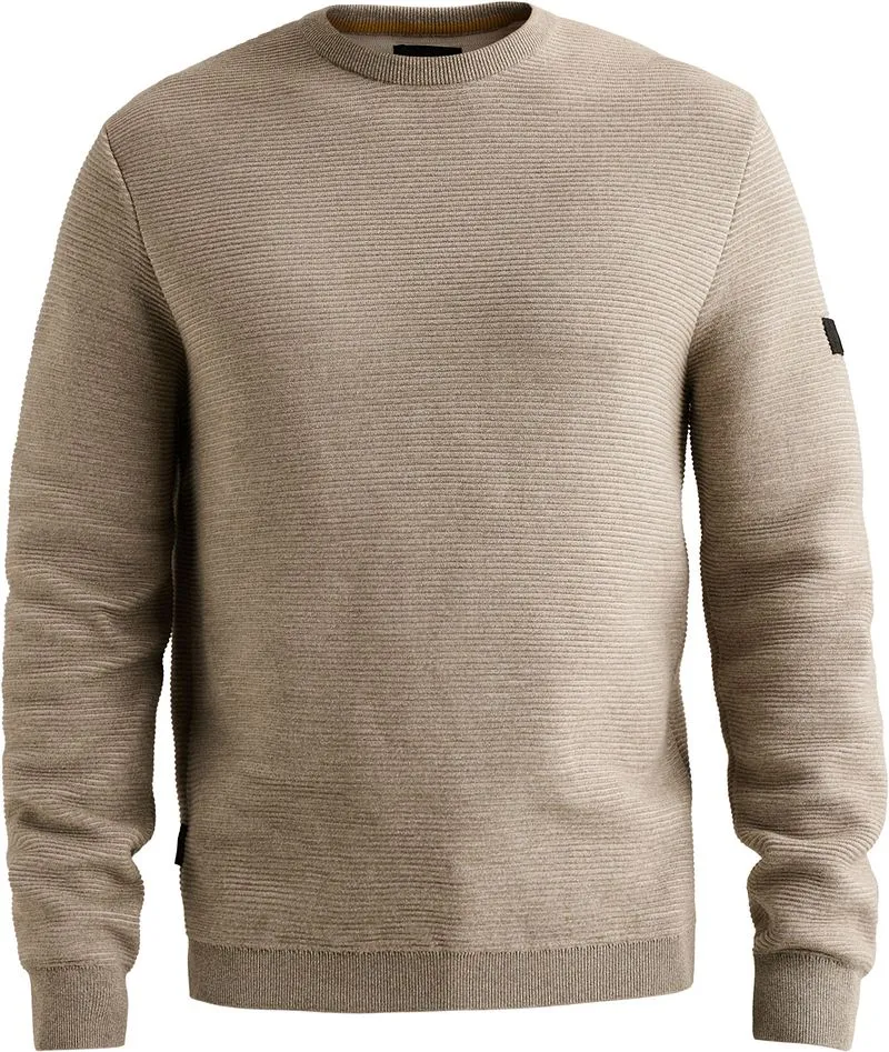PME Legend PME Legend Rippstrickpullover Beige - Größe 3XL, Beige, – Produktbild 2 von 5