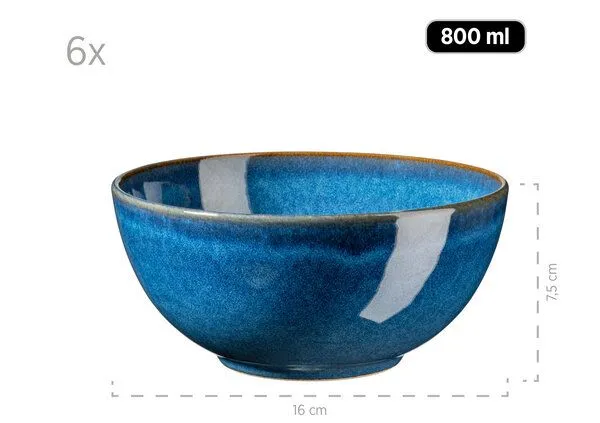 Mäser Mäser Frühstücksset 18-tlg. "Ossia" blau – Produktbild 3 von 4