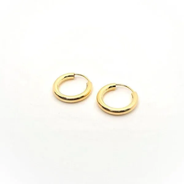 MOANINA MOANINA Ohrringe Hoops Isabella • 14k Echtgold, Gold, – Produktbild 2 von 4