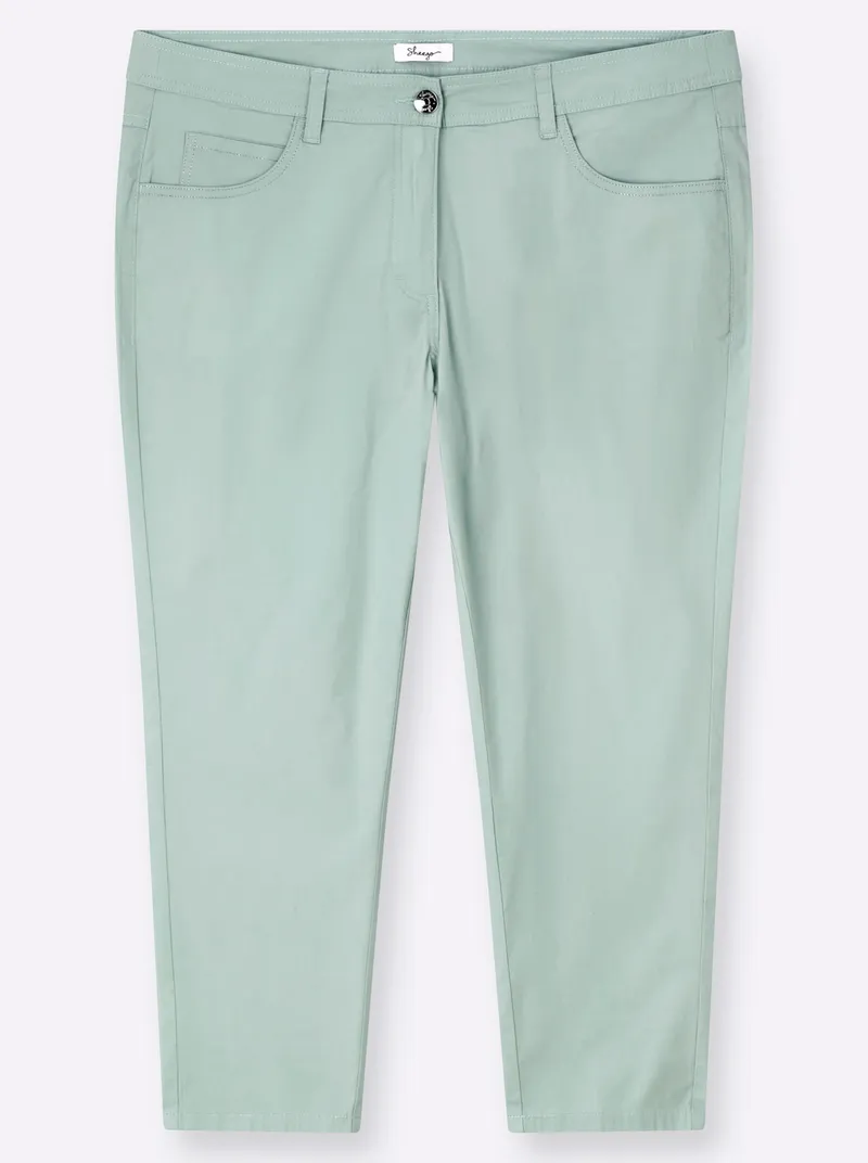 sheego 7/8-Hose, Kalkmint, – Produktbild 1 von 2