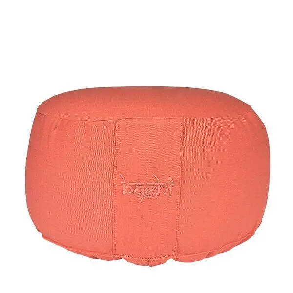 BAGHI BAGHI rundes Meditationskissen basic 15cm hoch - GOTS zertifiziert, Flamingo, – Produktbild 1 von 4