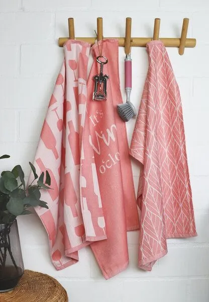 jilda-tex jilda-tex Jacquard Küchentuch 6er Set, Rot, – Produktbild 1 von 3