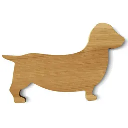 Side by Side Servierbrett DACKEL - Holz Schneidebrett Hund von side by side – Produktbild 1 von 1