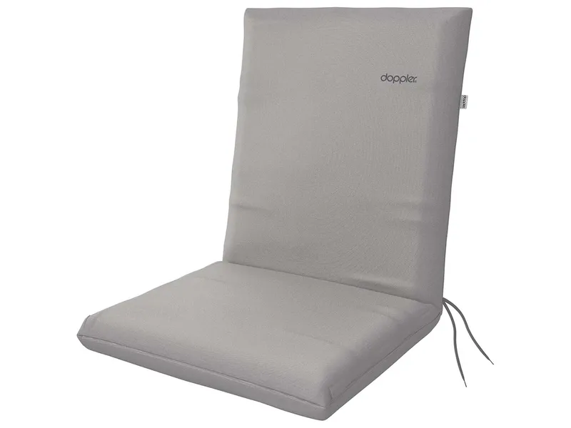 Doppler Auflage "NATURE" niedrig, aus 100% R-PET, 100 x 48 x 6 cm, grau – Produktbild 1 von 1