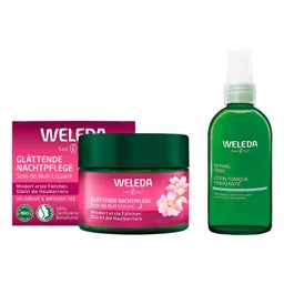 Weleda Glättende Nachtpflege Wildrose & Refining Hydra Toner – Produktbild 1 von 1