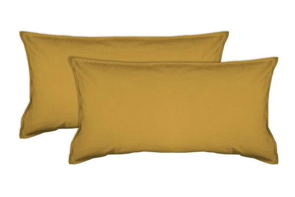 jilda-tex jilda-tex Bettwäsche 100% Bio-Baumwolle 135x200cm / 155x220cm 200x200cm, Senfgelb ( gelb ), – Produktbild 1 von 4