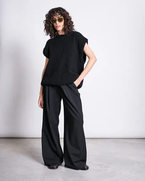 JAN N JUNE JAN N JUNE Slipover THANDA, Schwarz, – Produktbild 1 von 3