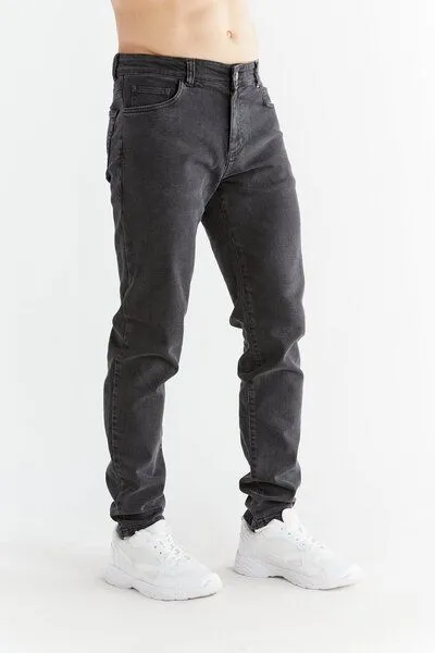 Evermind Evermind M's Slim Fit-MG1013, Carbon gray, – Produktbild 4 von 4