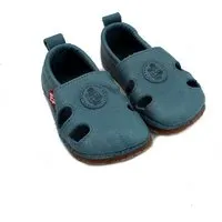 Pololo Pololo Barfußschuh "Sommer" aus pflanzlich gegerbtem Leder mit Gummisohle, Größen 20-34, Blau, – Produktbild 1 von 1
