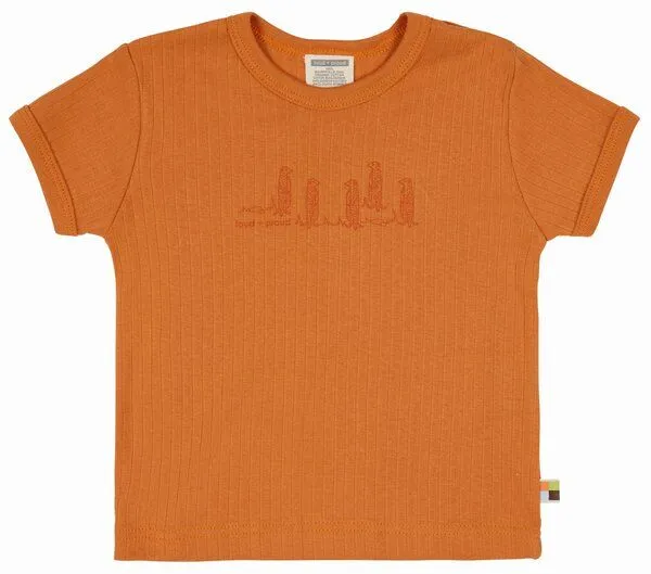 loud + proud loud + proud Babys & Kinder T-Shirt Derby Rib mit Druck, GOTS-zertifiziert, Carrot(orange), – Produktbild 1 von 1