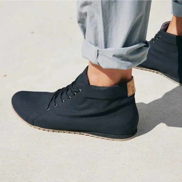 SORBAS SORBAS '66 veganer Sneaker aus Bio-Baumwolle (ungefüttert), Schwarz, – Produktbild 2 von 4