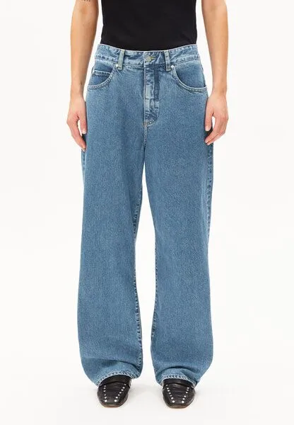 ARMEDANGELS ARMEDANGELS HAAYI Damen Baggy Jeans recycelte Baumwolle, Blue, – Produktbild 8 von 8