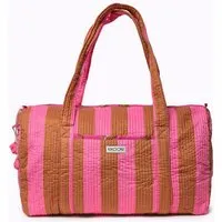 KIKOONI KIKOONI handgefertigte große Baumwolltasche "K. Shopper", Bold stripes earth, – Produktbild 1 von 1
