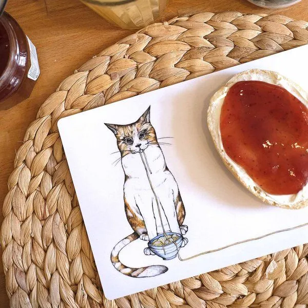 LIGARTI LIGARTI Holzbrettchen - Ramenkatze – Produktbild 2 von 4