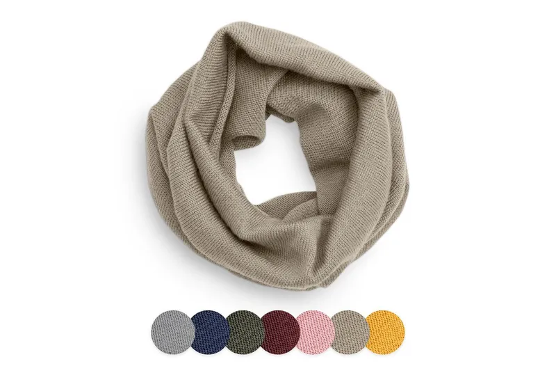 Ehrenkind Strickschal Schlauchschal für Kinder, aus Merino Schurwolle, (Feinstrick), Beige, – Produktbild 1 von 5