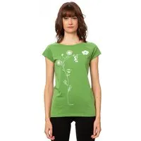 FellHerz FellHerz Damen T-Shirt Schaukelmädchen Bio & Fair & Vegan, Pine (grün), – Produktbild 1 von 2