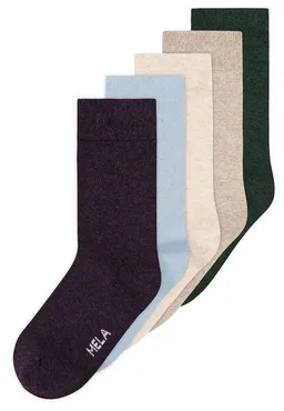 MELA MELA Basic Socken 5 Paare aus 100% Bio-Baumwolle – Produktbild 1 von 1