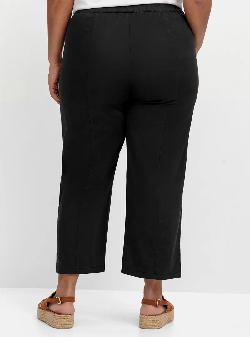 sheego 7/8-Hose, Schwarz, – Produktbild 1 von 2