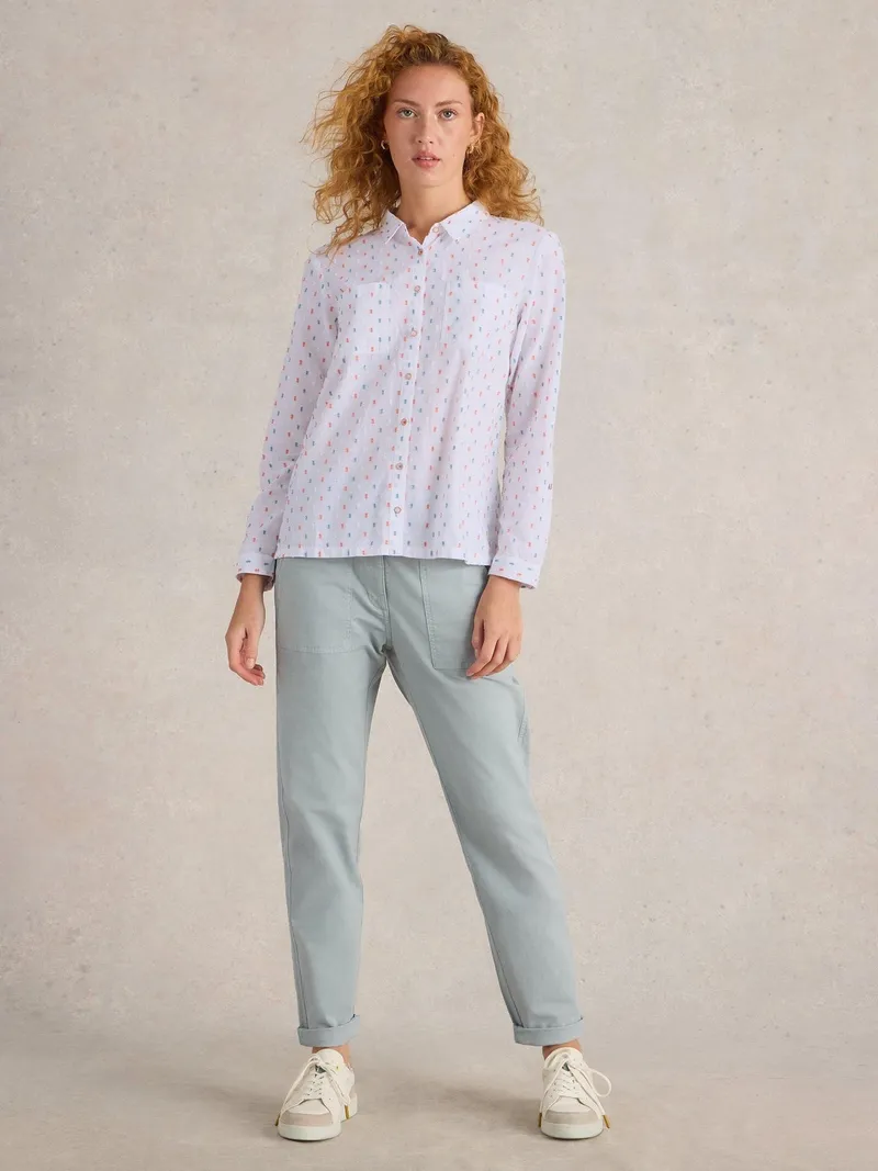 White Stuff Bluse Sophie aus Bio-Baumwolle - 34, Elfenbein multi, – Produktbild 2 von 4
