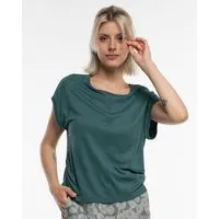 Alma Lovis Alma & Lovis Legeres Shirt aus fließendem EcoVero | Pique Ruffle Shirt, Botanic (grün), – Produktbild 1 von 1