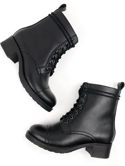 Will's Vegan Shop Will's Vegan Shop Flieger-Stiefel 2 Schwarz Damen – Produktbild 1 von 1