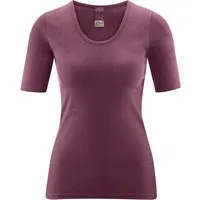 Living Crafts LIVING CRAFTS - Damen Kurzarm-Shirt - Rot (100% Bio-Baumwolle), Nachhaltige Mode, Bio Bekleidung, Rot, – Produktbild 1 von 1