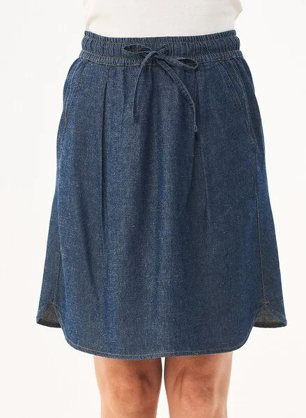 ORGANICATION ORGANICATION Denim-Rock aus Bio-Baumwolle und TENCEL Lyocell mit Hanf, Blau(save blue), – Produktbild 1 von 3